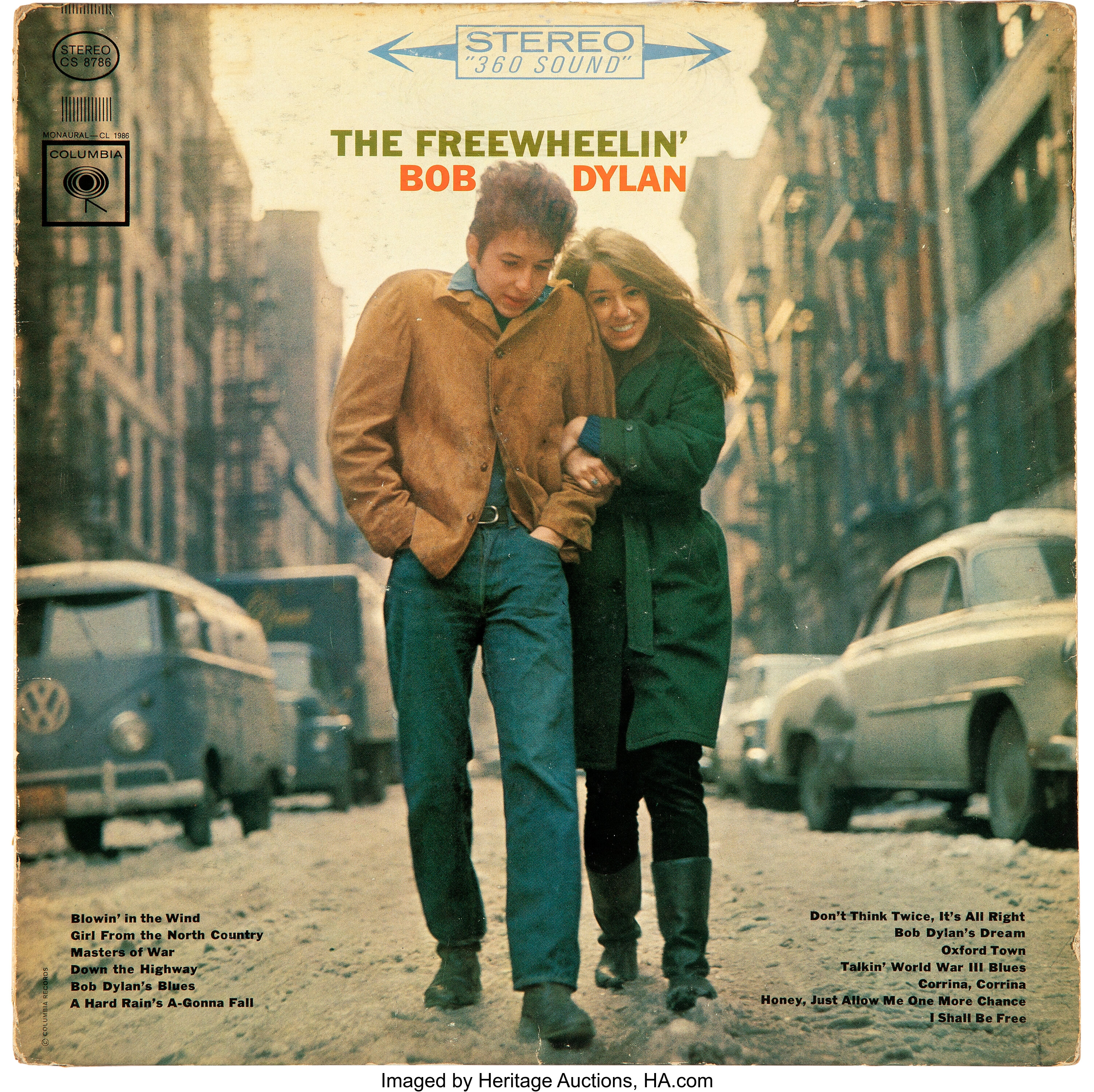 The Freewheelin Bob Dylan 1963 Album